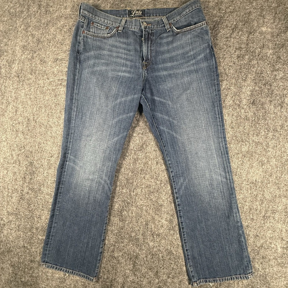 Lucky Brand Jeans Womens 16/33 Blue Classic Rider Bootcut Made USA